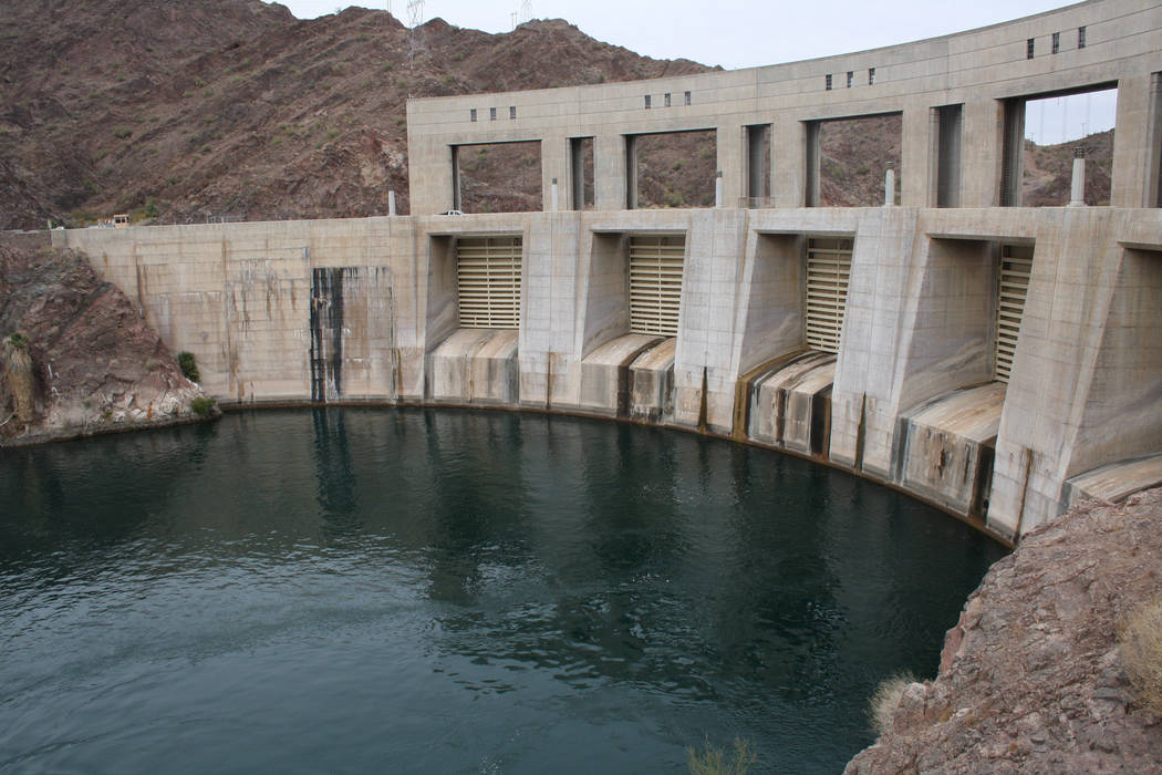 The Parker Dam doesn’t appear too impressive above the surface, but it is said to be the ...