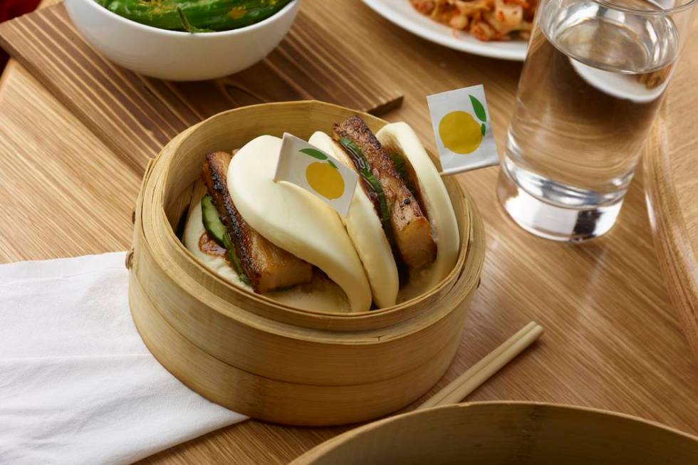 Pork buns at Momofuku (Bill Milne)