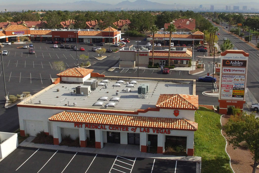 A vacant building, formerly a pet hospital, at 9140 West Sahara Ave., is seen on Thursday, Dec. ...