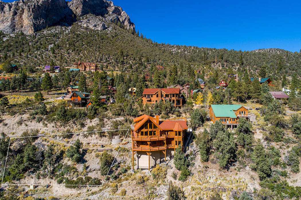 The Mountain Charleston home has views Cathedral Peak. (Berkshire Hathaway Home Services)