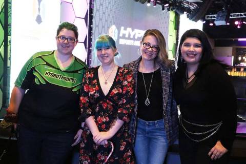 Gamers Thean Arana, Stephanie Shero, 1,000 Dreams Fund Founder and CEO Christie Garton and game ...