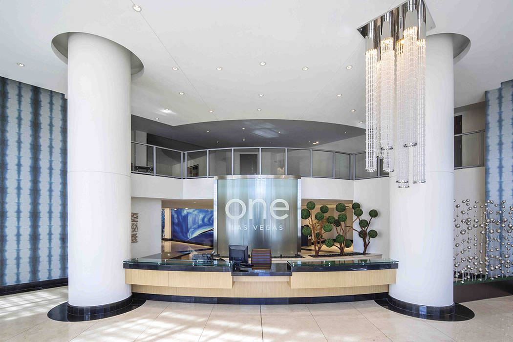 One Las Vegas' lobby offers luxury. (One Las Vegas)