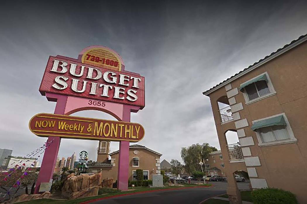 Budget Suites of America on West Tropicana. (Google Street View)