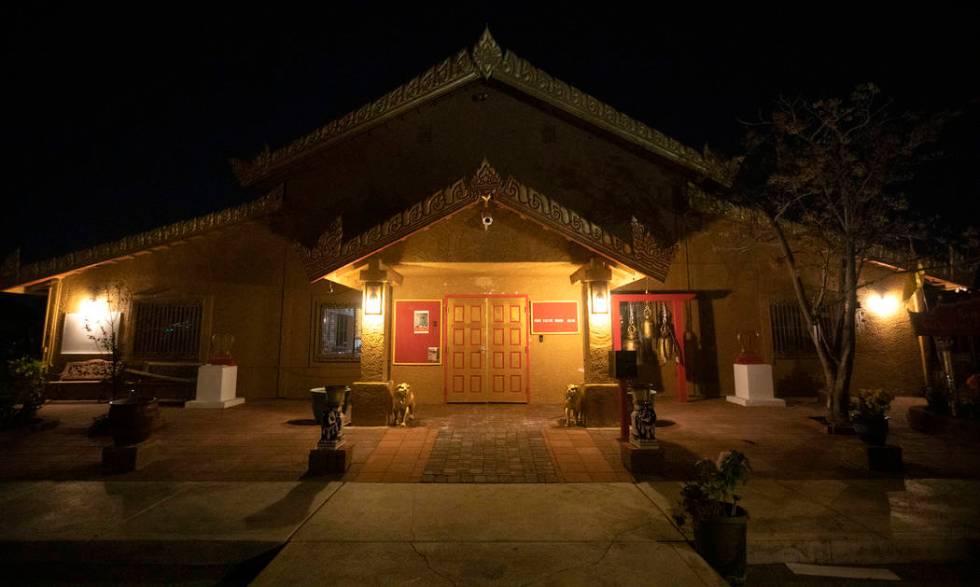 The Thai Buddhist Temple-Las Vegas, Wat Buddha Pavana, on Monday, Dec. 16, 2019, in N ...