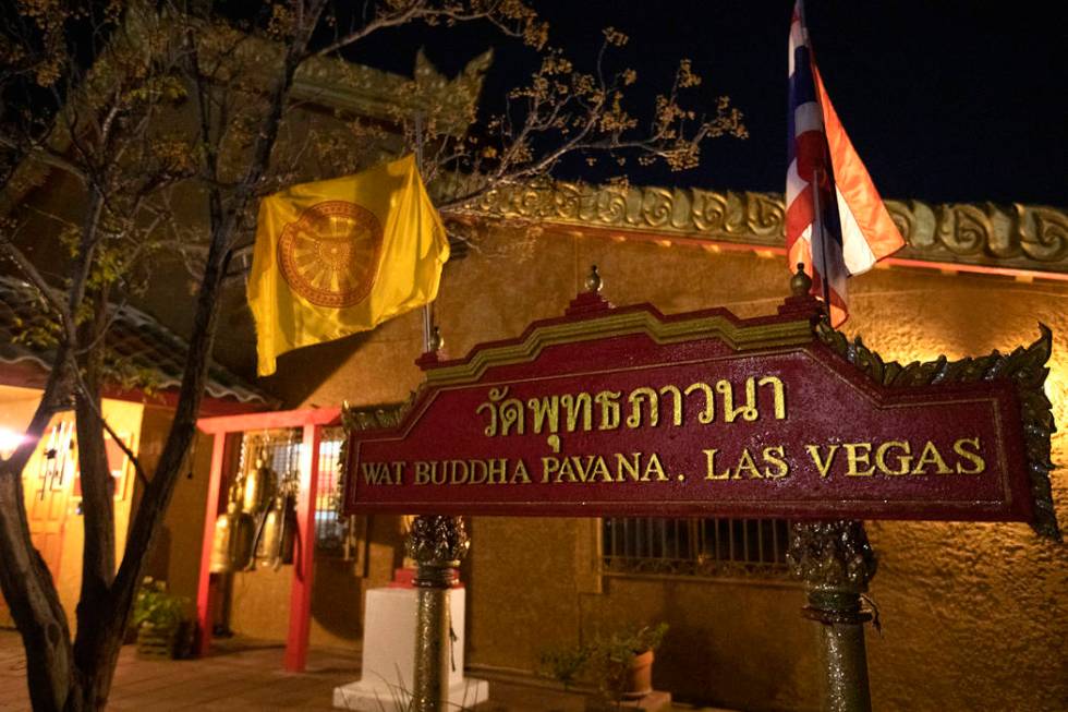 The Thai Buddhist Temple-Las Vegas, Wat Buddha Pavana, on Monday, Dec. 16, 2019, in N ...