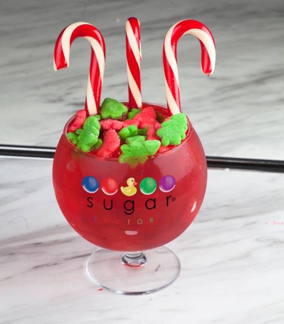 Poinsettia Punch at Sugar Factory at Fashion Show mall. (Sugar Factory)