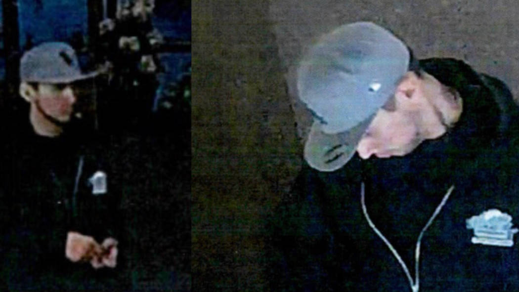 Police are seeking two men in connection to a series of slot machine burglaries across the Las ...