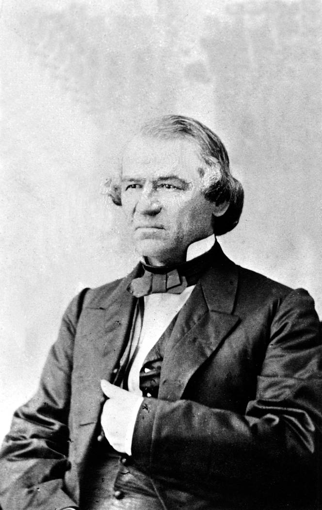 This is an undated photo of the 17th President of the United States Andrew Johnson. (AP Photo)