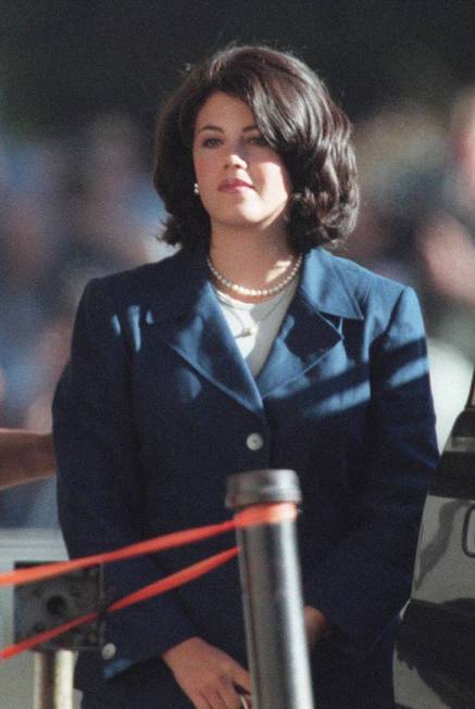 Monica Lewinsky arrives at U. S. Federal Court in Washington in this Aug. 6,1998 file photo to ...