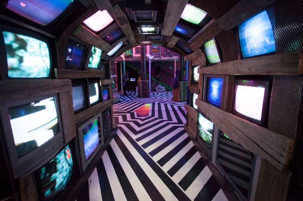 A corridor in Meow Wolf House of Eternal Return leads to a music venue. (Kate Russell, Courtesy ...