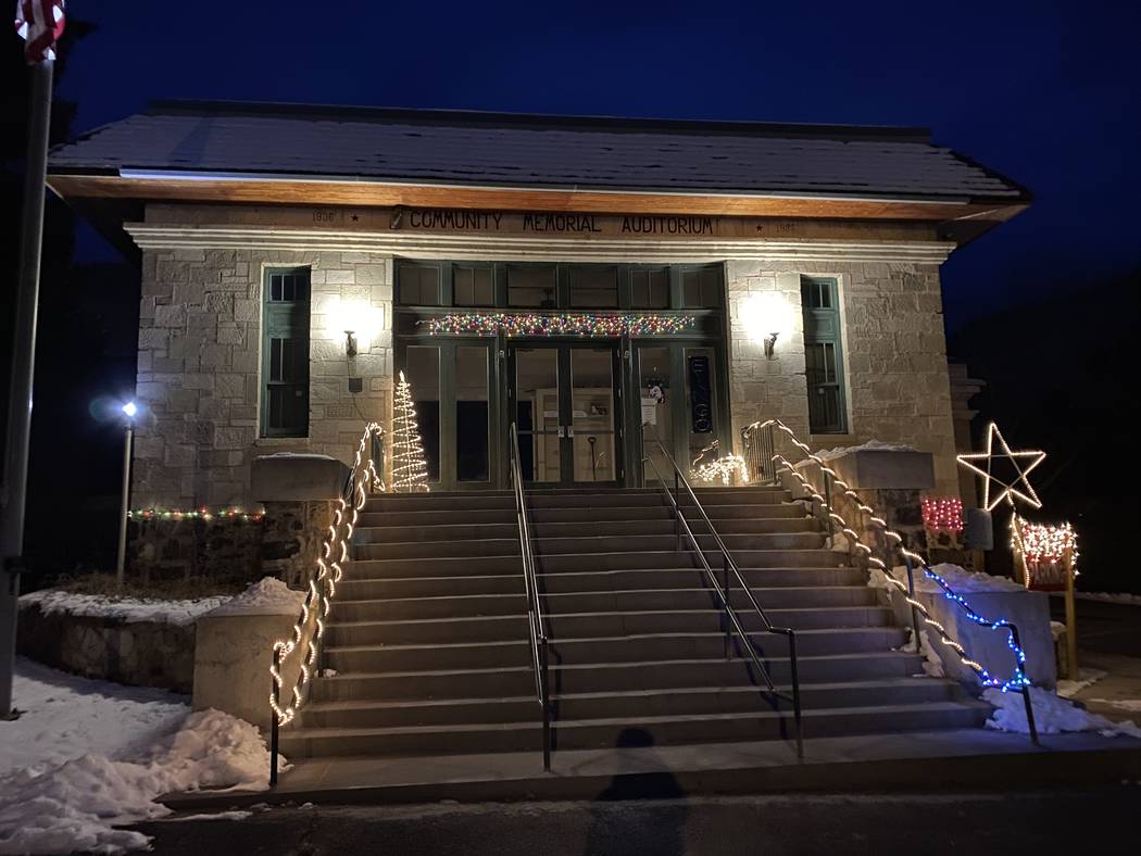 The Community Memorial Auditorium in Lava Hot Springs, Idaho. (John Katsilometes/Las Vegas Revi ...