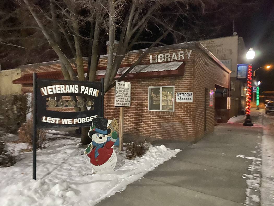 Veterans Park and the library in Lava Hot Springs, Idaho. (John Katsilometes/Las Vegas Review-J ...