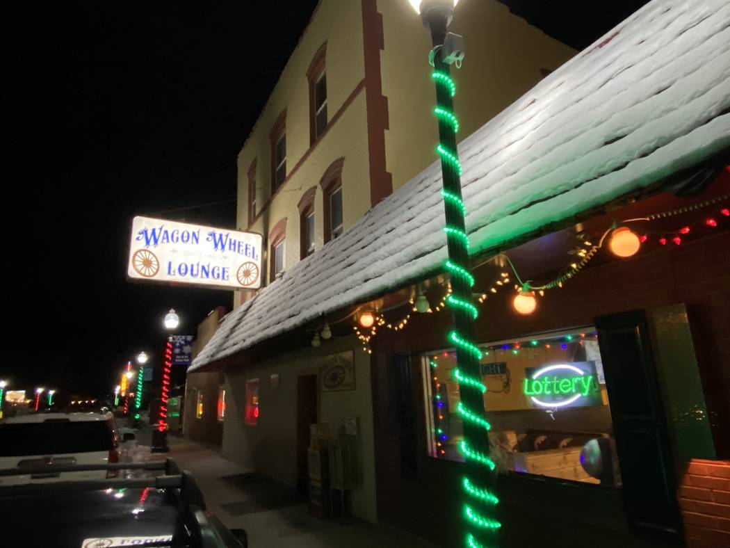 The exterior of the famous Wagon Wheel Lounge in Lava Hot Springs, Idaho. (John Katsilometes/La ...