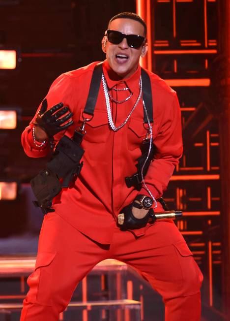 Daddy Yankee performs at the Latin American Music Awards on Thursday, Oct. 17, 2019, at the Dol ...