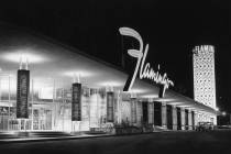 This historic photo shows the Flamingo hotel as it appeared in the 1950s. (Courtesy Nevada Stat ...