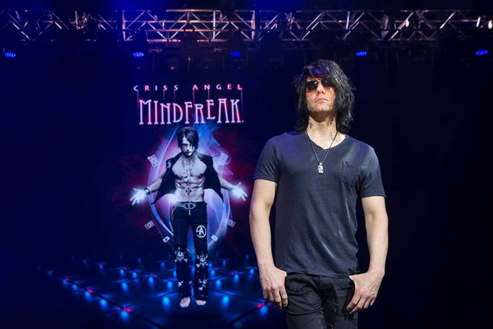 Illusionist Criss Angel at the site of his new theater at Planet Hollywood Resort on Thursday, ...