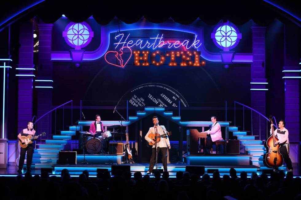 A scene from "Elvis Presley's Heartbreak Hotel the Concert," in residency at Harrah's Showroom. ...