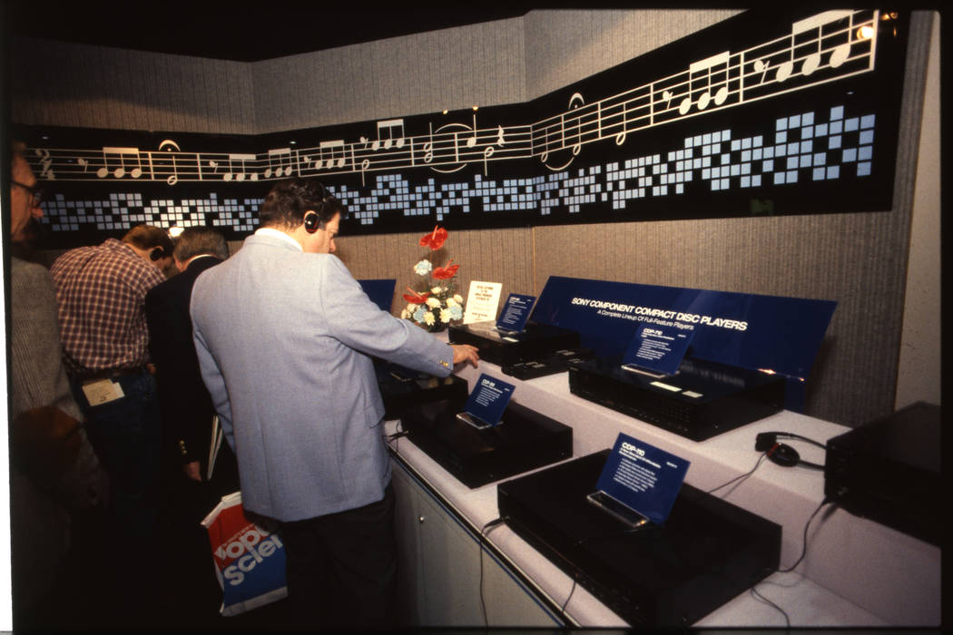 Sony Compact Disc players were an intriguing item at the 1987 CES. (Las Vegas Review-Journal fi ...