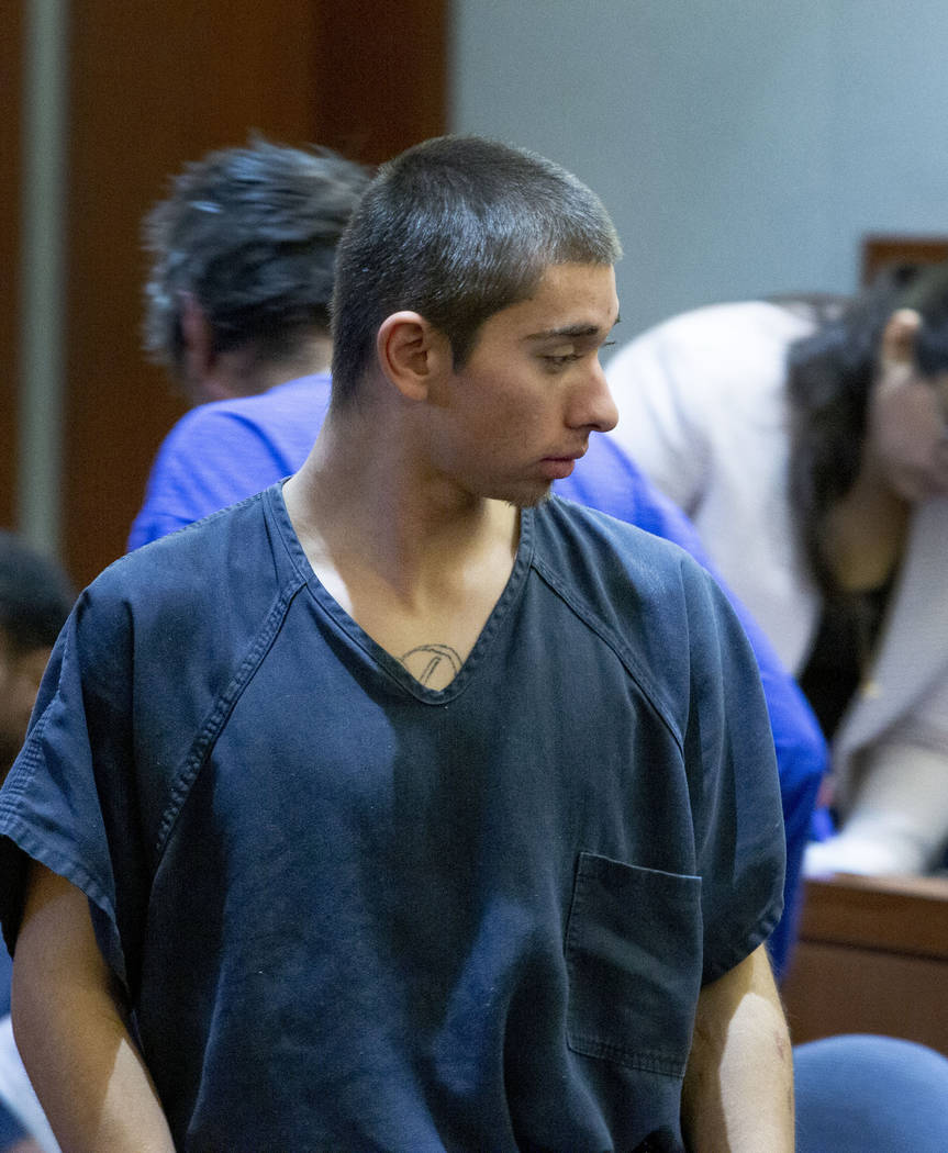 Oscar Reyes, 19, charged for murder, appears at his court hearing at the Regional Justice Cente ...