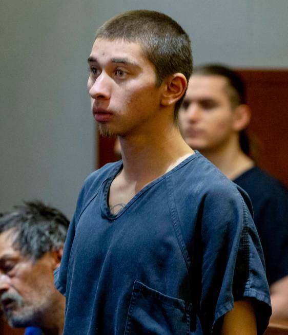 Oscar Reyes, 19, charged for murder, appears at his court hearing at the Regional Justice Cente ...