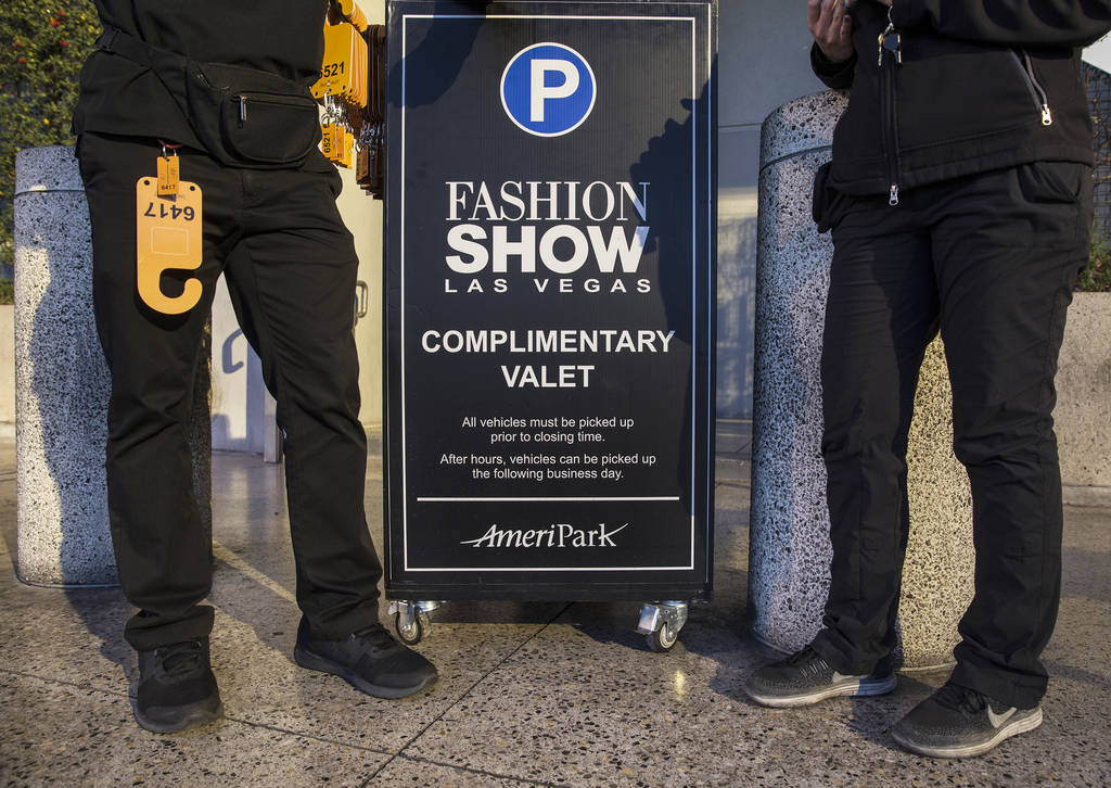 The Capital Grille offers one of five free valet locations at Fashion Show mall. Photo taken on ...