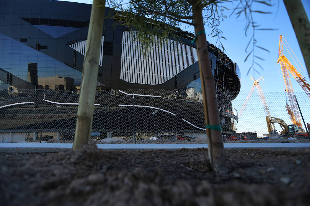 The Raiders Allegiant Stadium in Las Vegas, Wednesday, Jan. 1, 2020. (Erik Verduzco/Las Vegas R ...