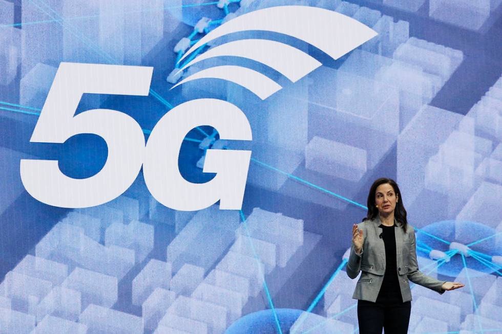 Emily Becher, senior vice president head of Samsung NEXT Global, speaks about 5G interconnected ...