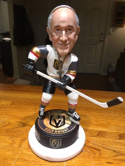 The Holy Knight bobblehead doll. (Courtesy of Tyge O'Donnell )