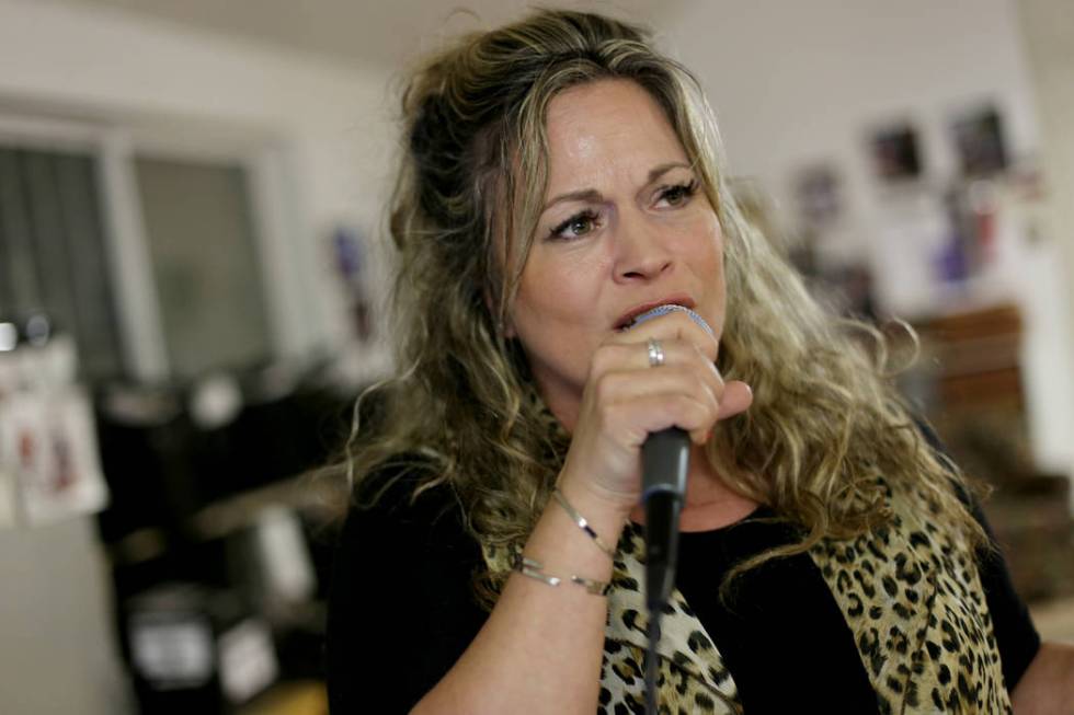 Elisa Fiorillo sings at a Bruce Harper Big Band practice session on Tuesday, Feb. 21, 2017, at ...