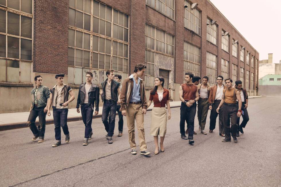 "West Side Story" remake from Steven Spielberg stars, from left, Anybodys (Ezra Menas), Mouthpi ...