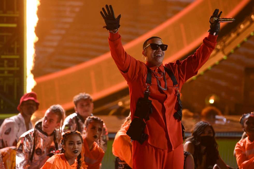 Daddy Yankee performs at the Latin American Music Awards on Thursday, Oct. 17, 2019, at the Dol ...