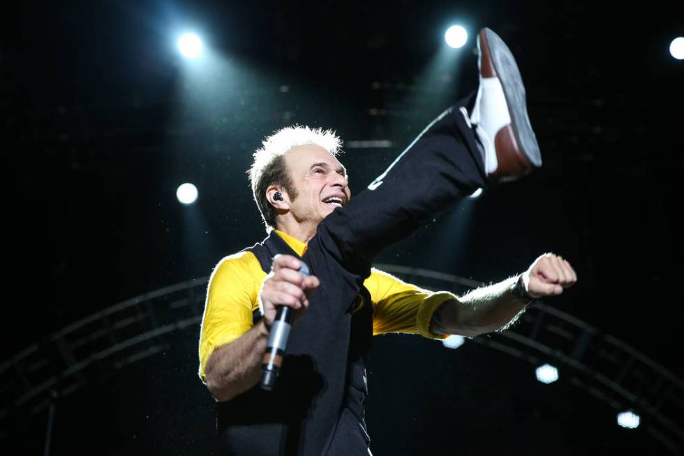 David Lee Roth of Van Halen performs at the Irvine Meadows Amphitheatre on Tuesday, July 14, 20 ...