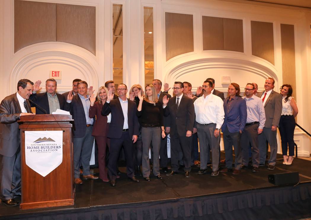 The Southern Nevada Home Builders Association 2020 board was sworn in during a December ceremon ...