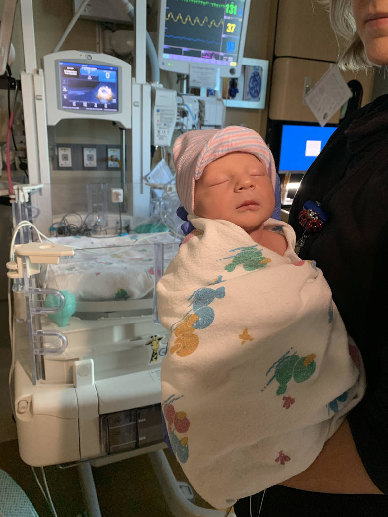 Roman Black was born about one minute after midnight on New Year's Day, Jan. 1, 2020, at Mounta ...