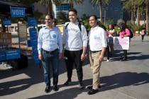 Honorable Julian Castro, left, U.S. Department of Housing and Urban Development Secretary, with ...