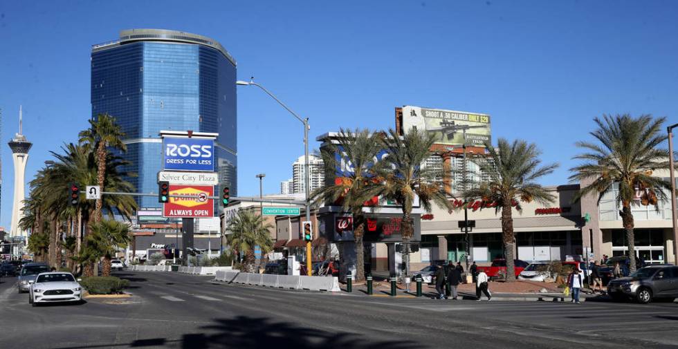 Silver City Plaza on the Strip at Convention Center Drive in Las Vegas Thursday, Jan. 2, 2020. ...