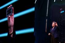 Lisa Su, CEO and president of Advanced Micro Devices, unveils the third generation AMD Ryzen Th ...