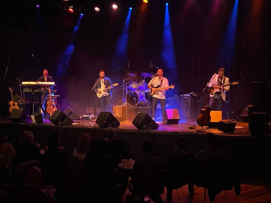 The Windjammers yacht rock band performs at Rocks Lounge at Red Rock Resort on Thursday, Jan. 2 ...