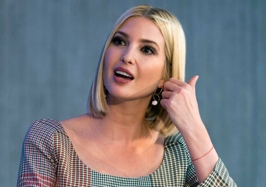 White House adviser Ivanka Trump speaks during the forum Unleashing the Potential of Women Entr ...