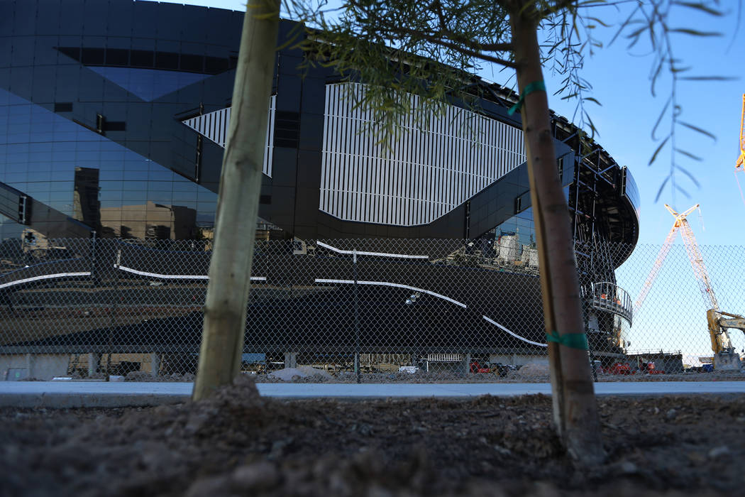 The Raiders Allegiant Stadium in Las Vegas, Wednesday, Jan. 1, 2020. (Erik Verduzco / Las Vegas ...