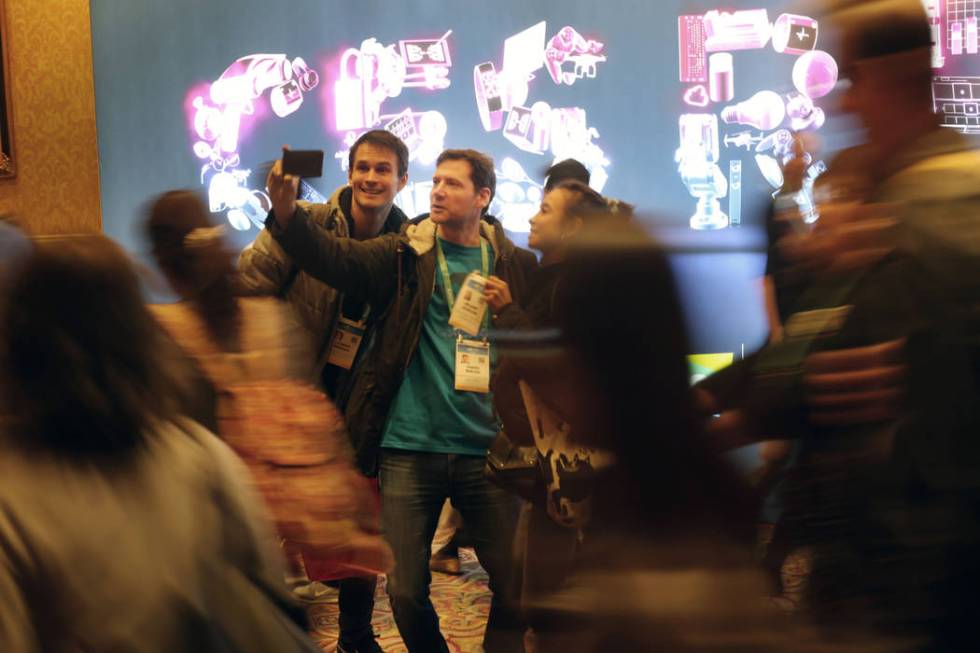 Attendees of CES 2020 fill the Sands Expo the first morning of the convention on Tuesday, Jan. ...