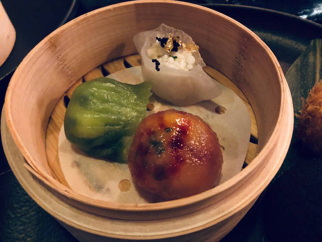 Dim sum at Mott 32's new Bottomless Brunch at Palazzo. (Al Mancini/Las Vegas Review-Journal)