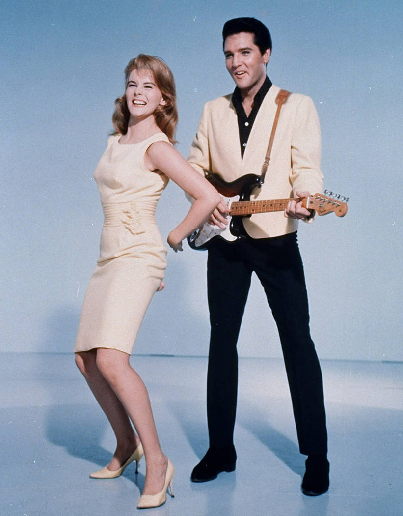 Elvis Presley and actress Ann-Margret shown in a publicity photo for the 1964 film, "Viva Las V ...