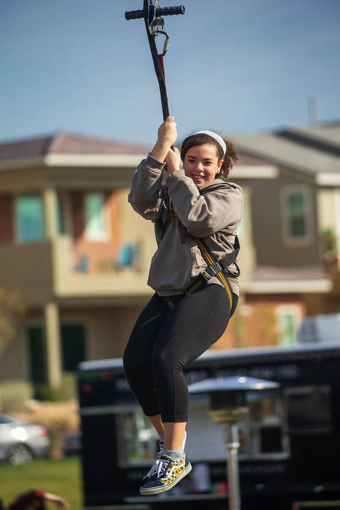 The event featured a zip line. (Studio J. Inc./Eric Jamison)