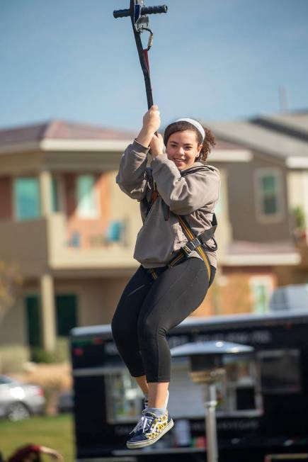 The event featured a zip line. (Studio J. Inc./Eric Jamison)