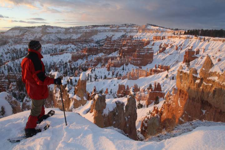 With plenty of snow, Bryce is a great place for cross-country skiing and snowshoeing along the ...