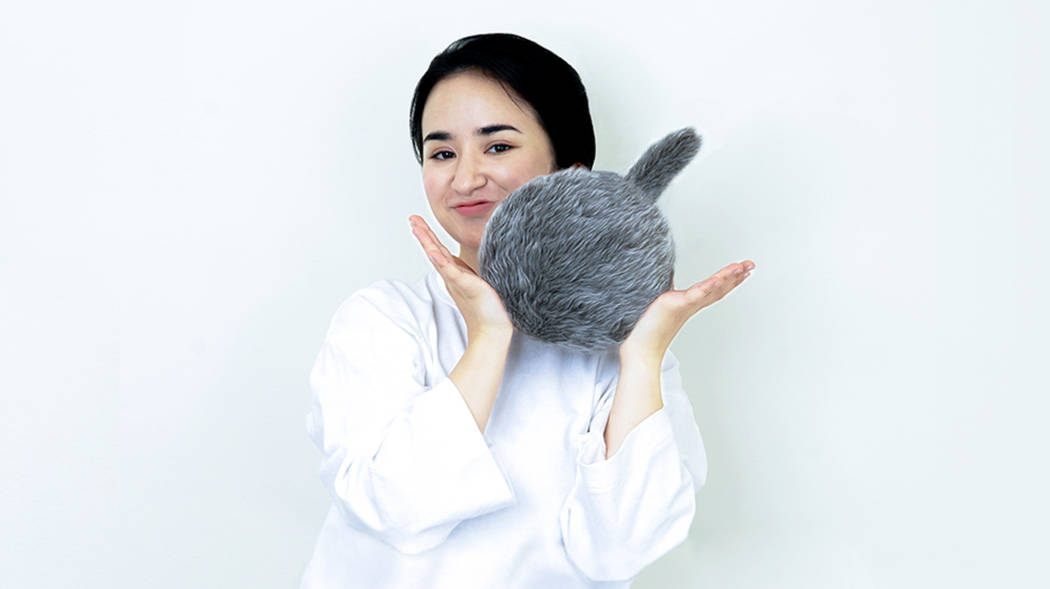 The Petit Qoobo therapy pillow is designed to comfort users who can’t have pets. (Yukai Engin ...