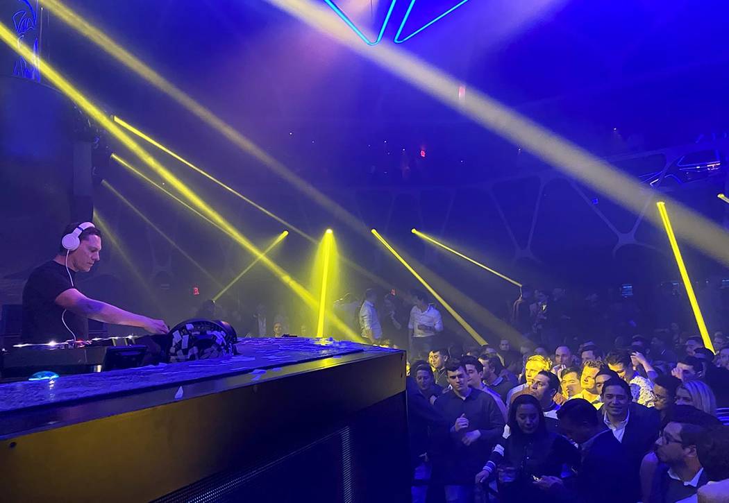 Tiesto performs for CES conventioneers and clubgoers during the DreamlandXR Closing Night Party ...