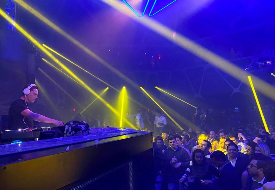 Tiesto performs for CES conventioneers and clubgoers during the DreamlandXR Closing Night Party ...