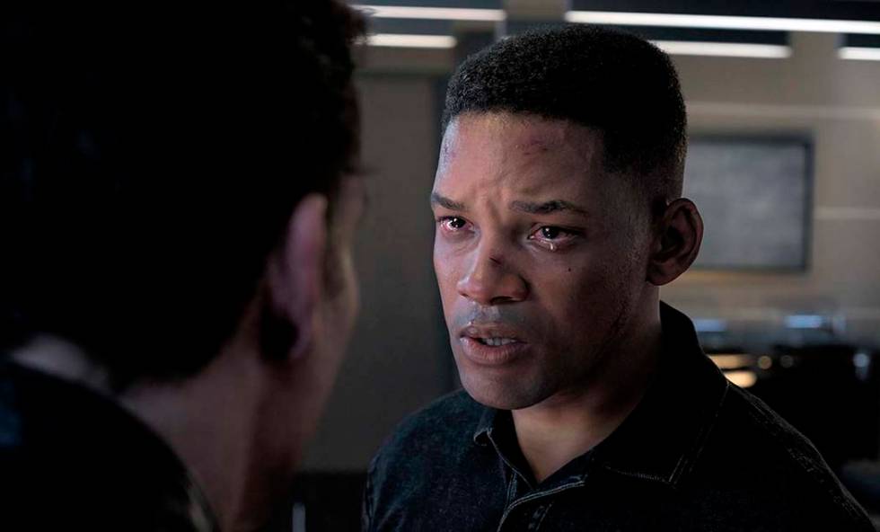 This image released by Paramount Pictures shows Will Smith as Junior in a scene from "Gemi ...